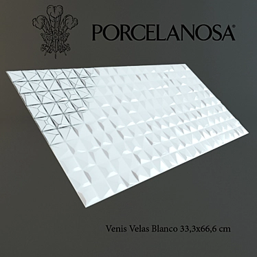 Elegant Blanco Porcelanosa Tiles 3D model image 1 