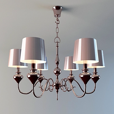 Elegant Mariner Chandelier 19851 3D model image 1 