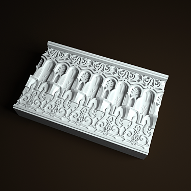 Authentic Arabic Cornice - Exquisite Elegance! 3D model image 1 