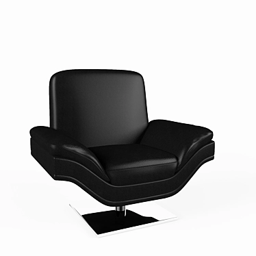 Luxury Italian Swivel Chair 3D model image 1 