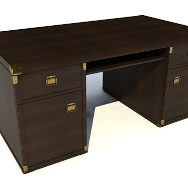 Modern Writing Desk 3D model image 1 