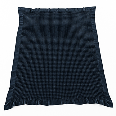 Modern Navy Blue Carpet Square 3D model image 1 