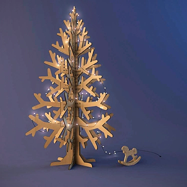 Economical Christmas Tree: Festive and Affordable! 3D model image 1 