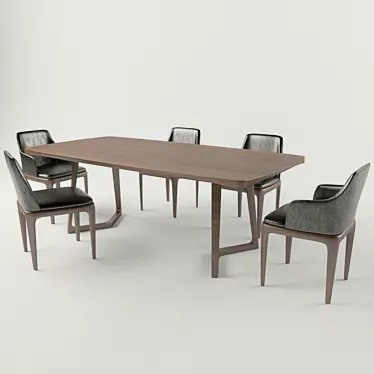 Elegant Archeko Dining Table 3D model image 1 