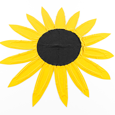 Sunflower Carpet: Original Floral Design 3D model image 1 