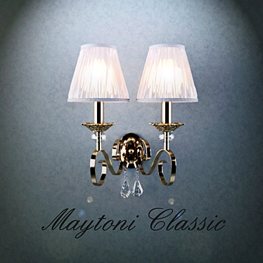 Bronze Classic 5-Arm Chandelier 3D model image 1 