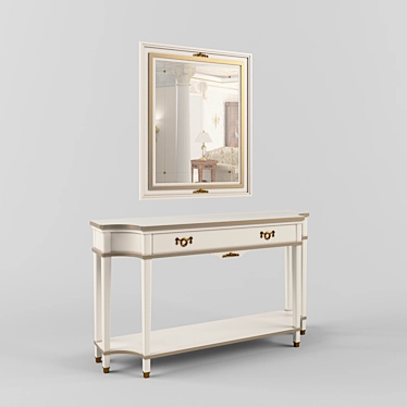 Elegant Mascotto Dressing Table 3D model image 1 