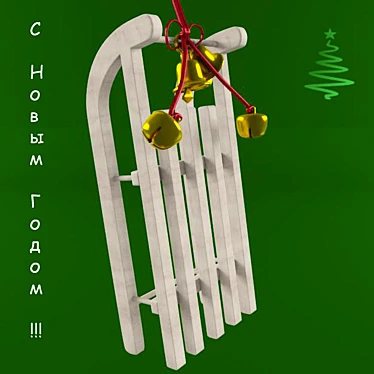 Festive Charm: Sanochki 3D model image 1 