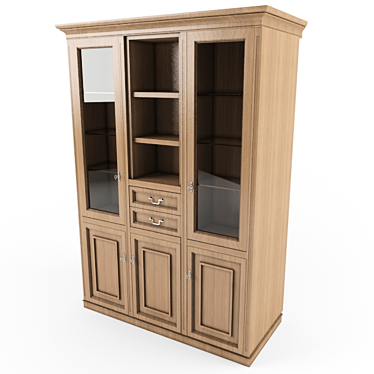 Classic Bookcase 3D model image 1 