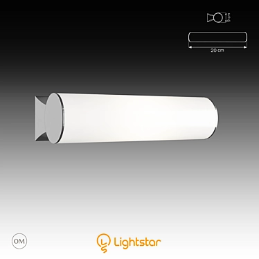 Sleek Lightstar Art - Simplistic Elegance 3D model image 1 