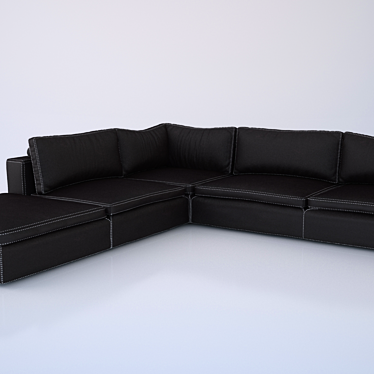 Luxurious Seam Sofa Lionel 3D model image 1 