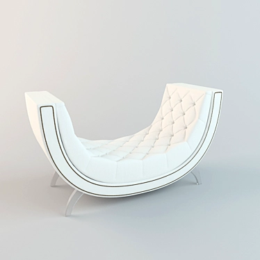 Elegant Curve Sofa FS 3D model image 1 