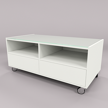 Sleek Buksel Coffee Table | Minimalist Design 3D model image 1 