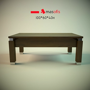 Minimalist Coffee Table: Masofis 3D model image 1 