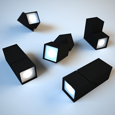 Sleek Swivel Lamps 3D model image 1 