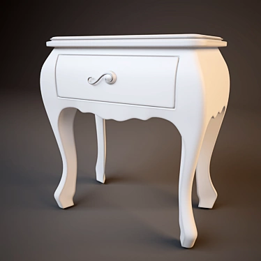 Elegant Bedside Table by Giusti Portos 3D model image 1 