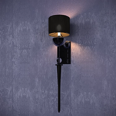 Elegant Melody Wall Light 3D model image 1 