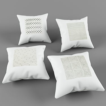 Contemporary Cushions 3D model image 1 