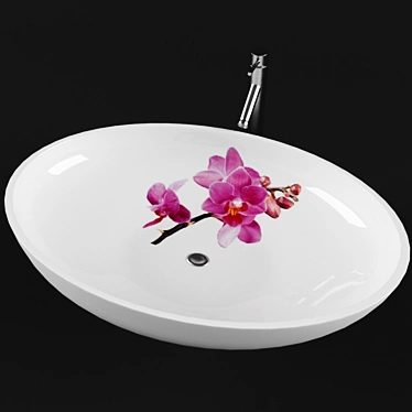 Artful Basin: Hand-painted Beauty 3D model image 1 