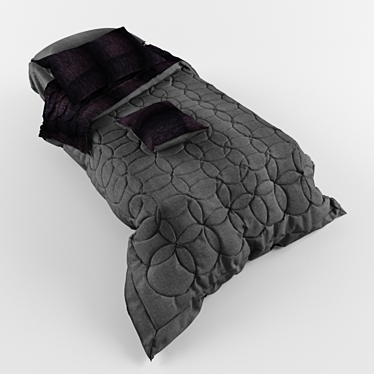 Cozy Dreams Bed 3D model image 1 