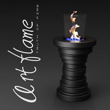 Custom Biofuel Fireplace by Art Flame 3D model image 1 