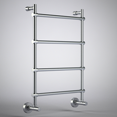 Sleek Chrome Towel Warmer 3D model image 1 