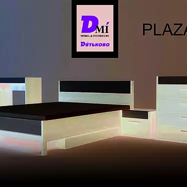 Elegant "Dyatkovo" Bedroom Set 3D model image 1 