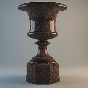 Elegant Moscow Theatre Vase 3D model image 1 