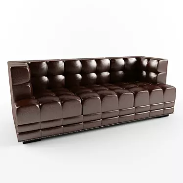 Andrew Martin Grant Leather Sofa 3D model image 1 