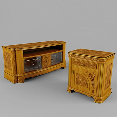 Classic Commode & Night Table - Moblesa 3D model image 1 