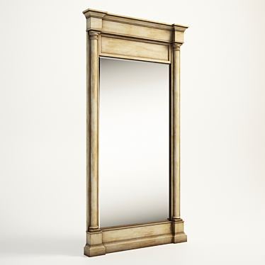 Elegant Rachel Mirror - 901.003 3D model image 1 