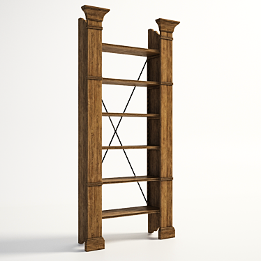 Modern Xavier Bookshelf - Stylish Storage Solution 3D model image 1 