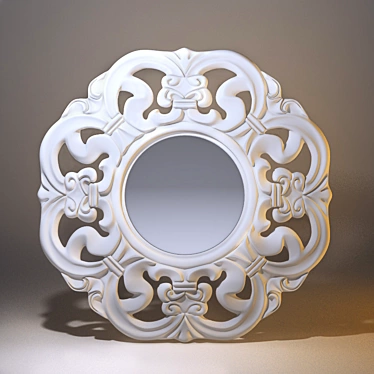 Elegant Baroque Mirror 3D model image 1 