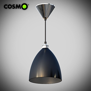 Sleek Adjustable Pendant Lamp 3D model image 1 