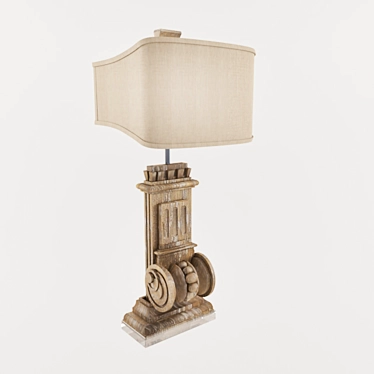 Elegant Table Lamp: Cyan Design Loft 3D model image 1 