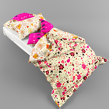 ComfortLand Kids' Dream Bed: Cozy, Durable & Stylish 3D model image 1 