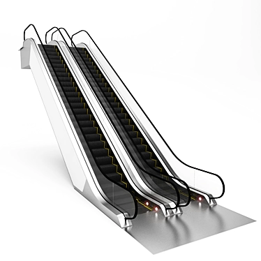 Vray Escalator Texture Kit 3D model image 1 