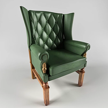 Leather Accent Chair 3D model image 1 