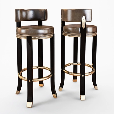 Comfy Bar Stool 3D model image 1 