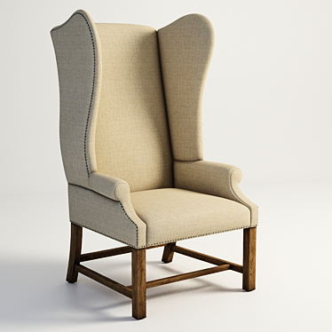 Modern Virginie Armchair: Stylish Comfort Blend 3D model image 1 