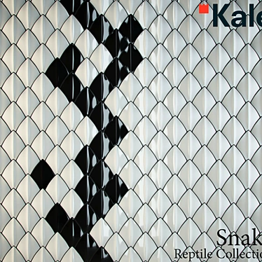 Snake Texture Kale Tiles 3D model image 1 