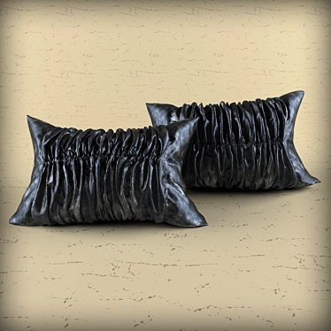 Luxury Leather Pillows 3D model image 1 