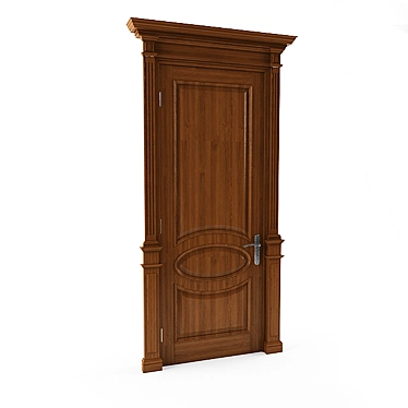 Elegant Classic Door 3D model image 1 