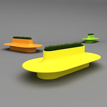 Sleek Minimalist Seating 3D model image 1 