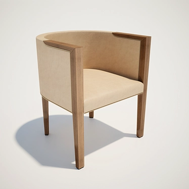 Elegant Armonia Chair: Comfort and Style 3D model image 1 