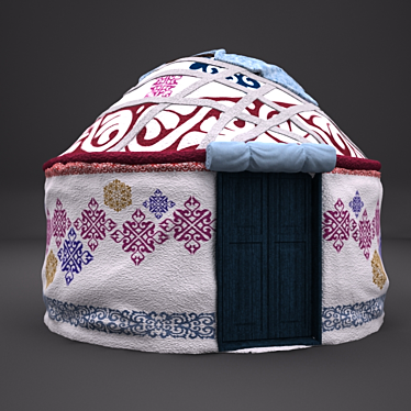 Nomadic Kazakh Yurt - Authentic & Timeless! 3D model image 1 