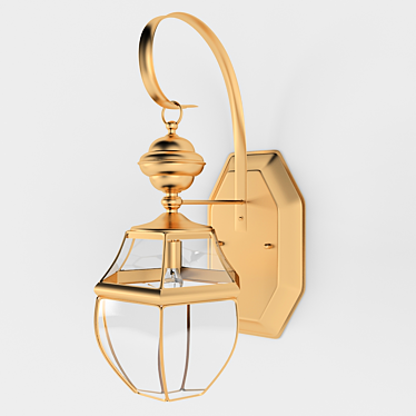 Artistic Glass Sconce 3D model image 1 