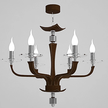 Elegant Wunderlicht Chandelier 3D model image 1 