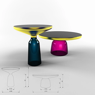 ClassiCon Bell: Award-Winning Tables 3D model image 1 