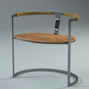 Elegant Modern Sculptural Chair 3D model image 1 